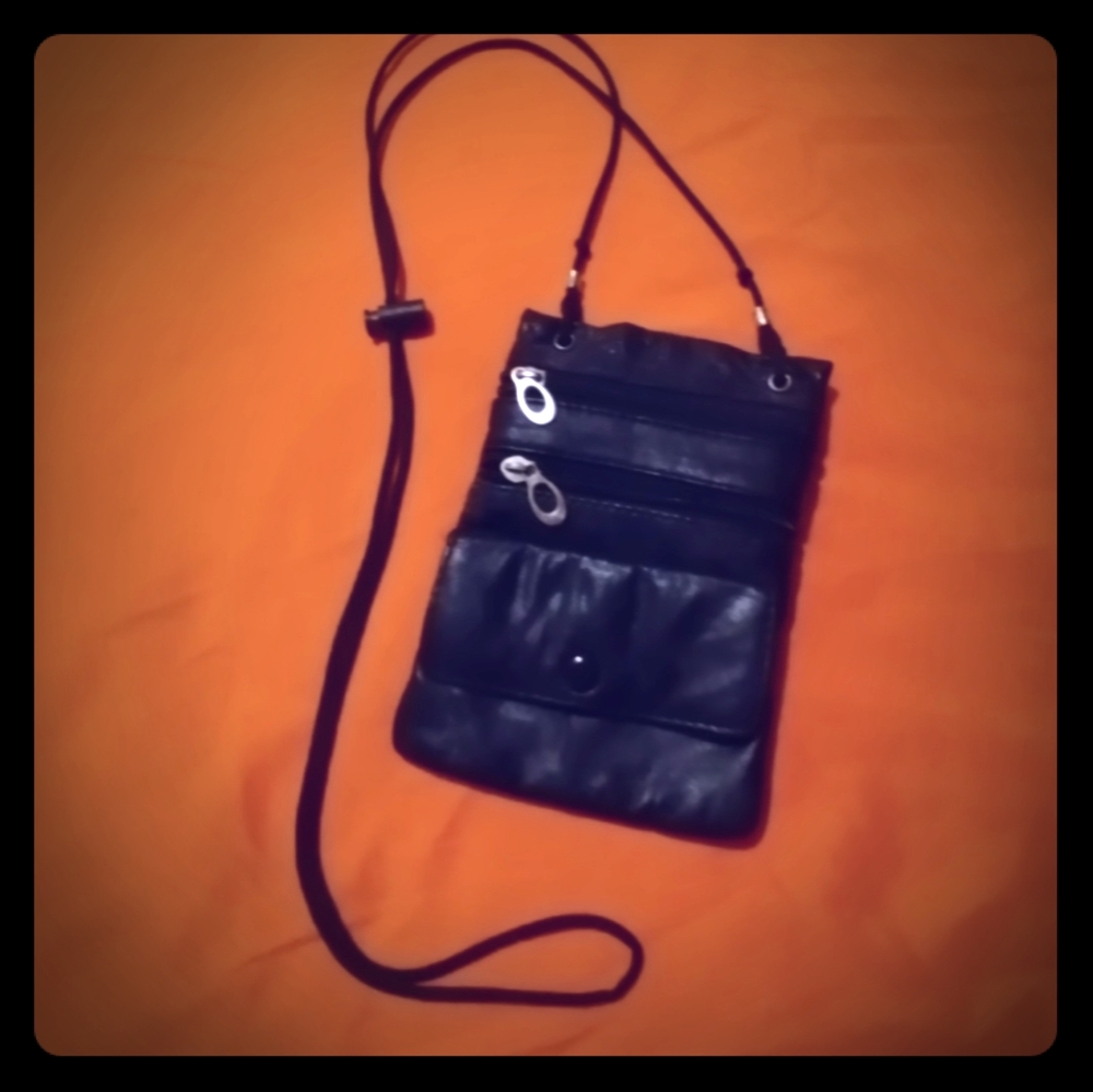 Leather Grab n Go bag